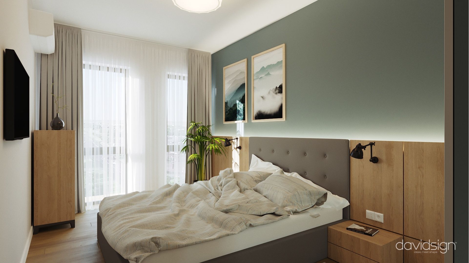 Design interior Two-Room Apartment in West Residence Oradea Oradea România Davidsign - 7