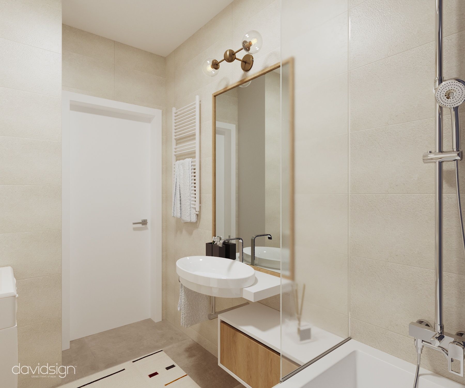 Design interior Two-Room Apartment in West Residence Oradea Oradea România Davidsign - 8