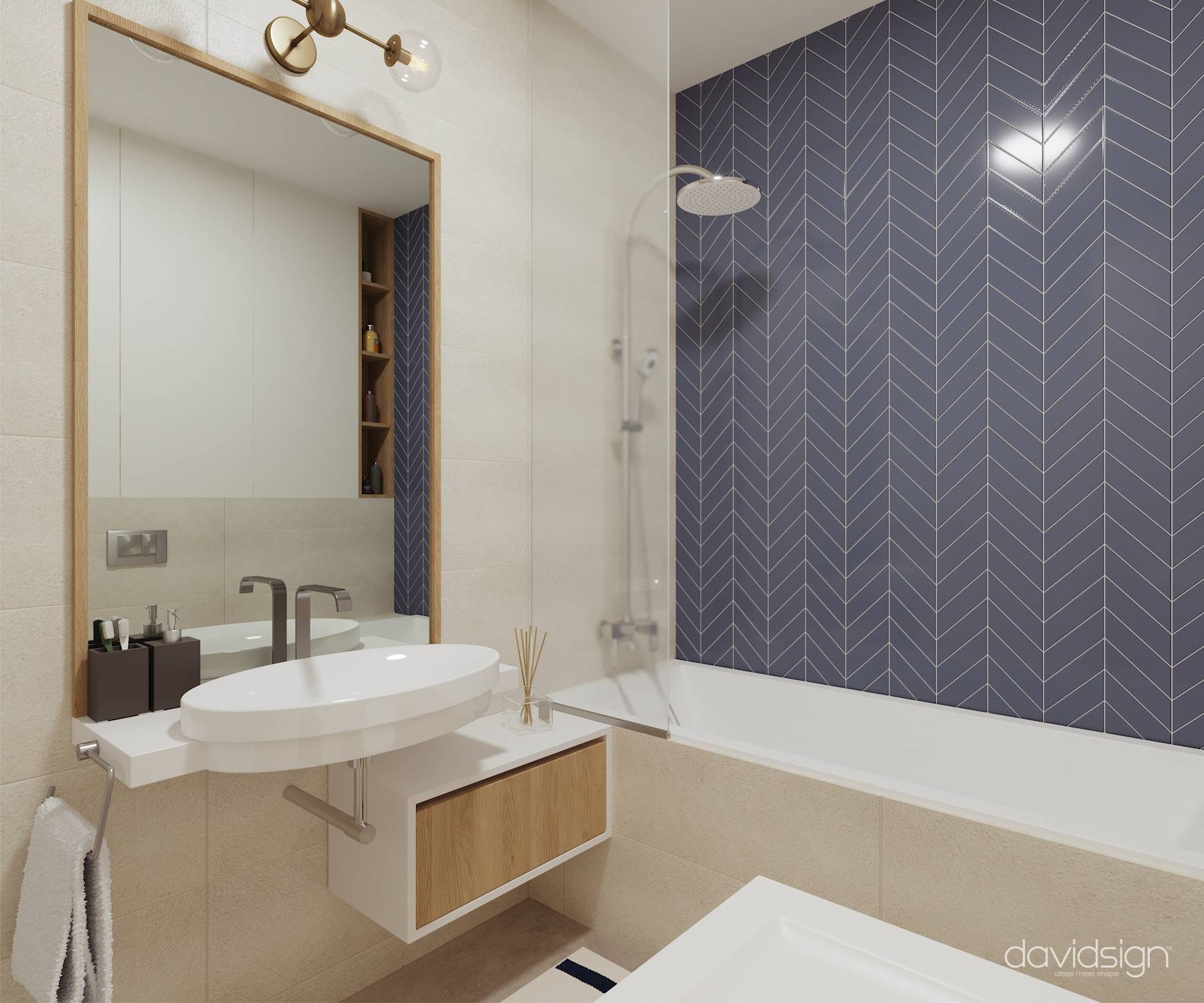 Design interior Two-Room Apartment in West Residence Oradea Oradea România Davidsign - 10