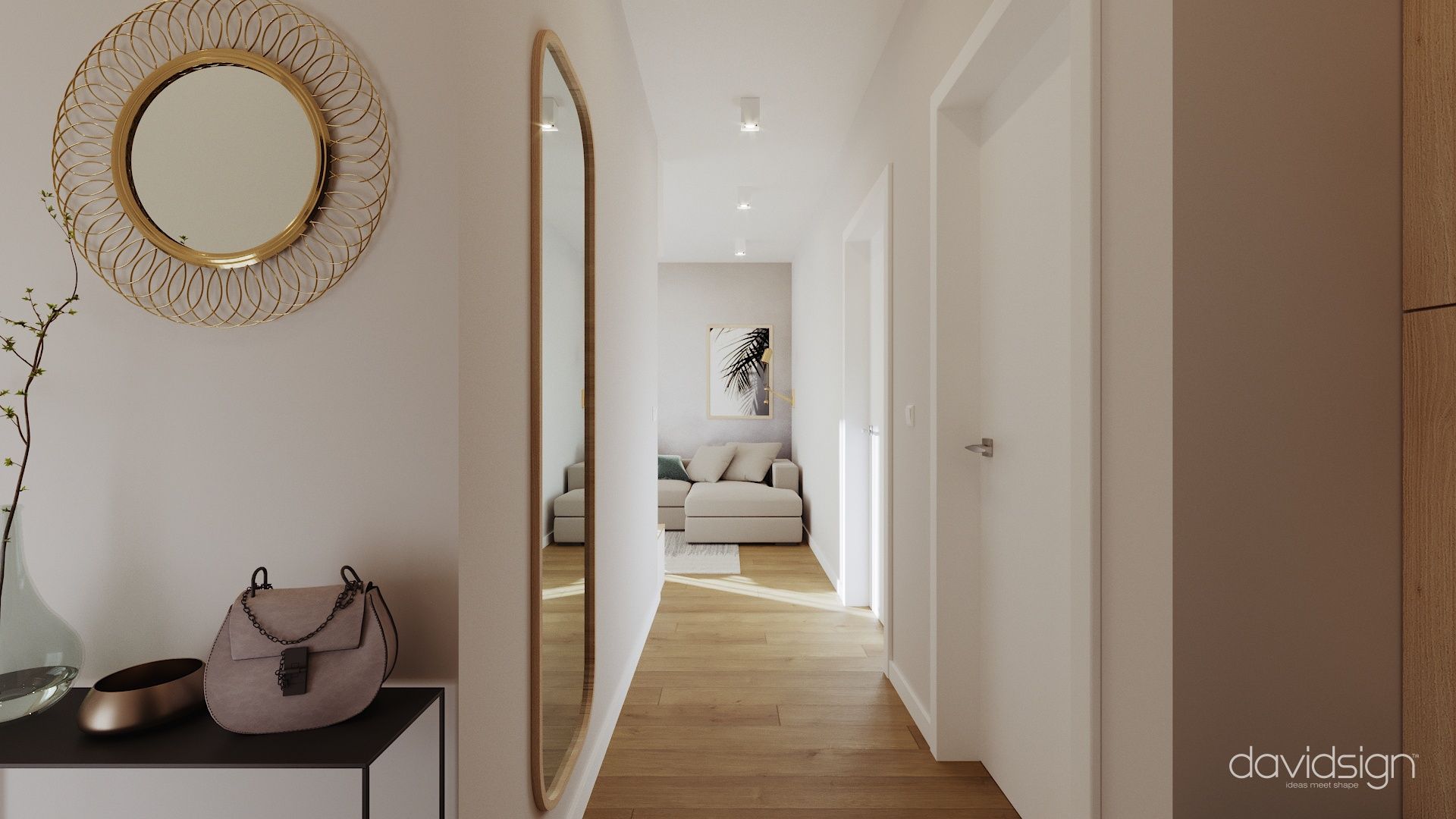 Design interior Two-Room Apartment in West Residence Oradea Oradea România Davidsign - 3