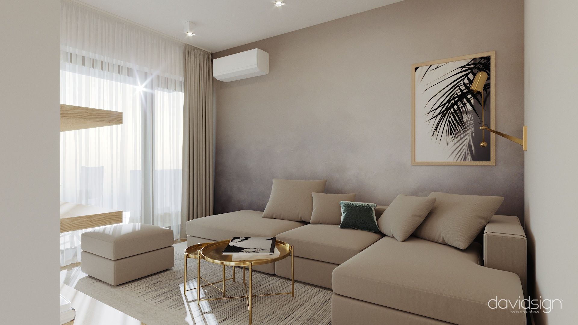 Design interior Two-Room Apartment in West Residence Oradea Oradea România Davidsign - 4