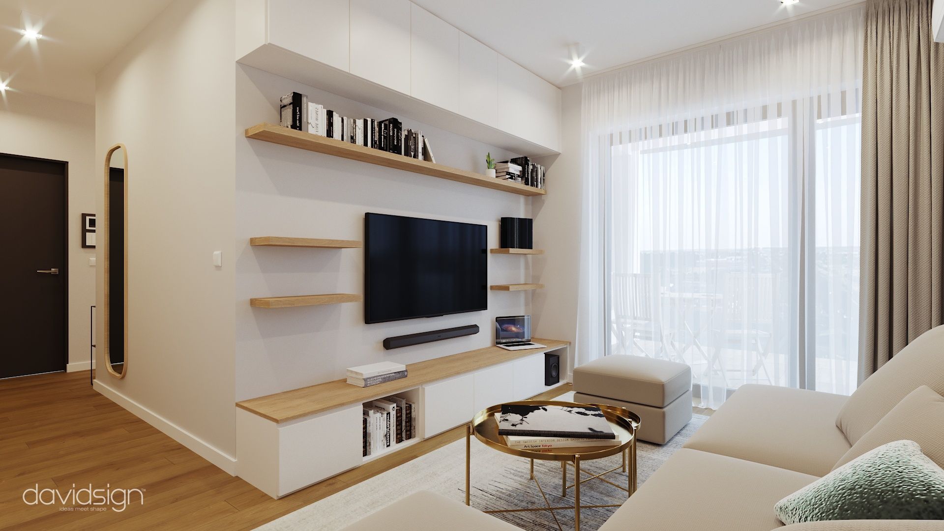 Design interior Two-Room Apartment in West Residence Oradea Oradea România Davidsign - 5