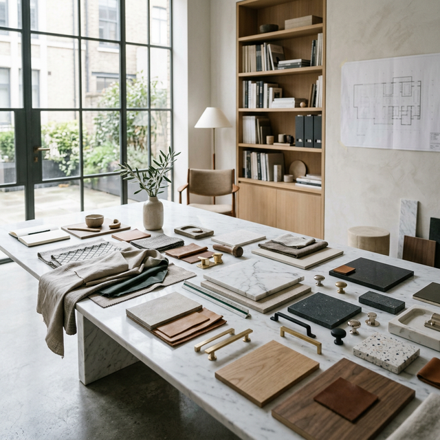 Mostre materiale finisaje premium studio design interior Davidsign Oradea